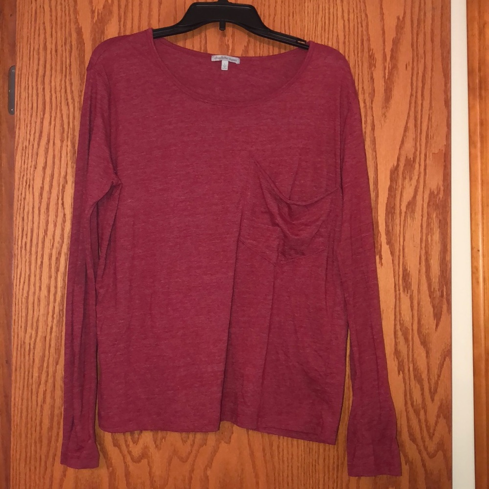 Charlotte Russe red long sleeve tee
